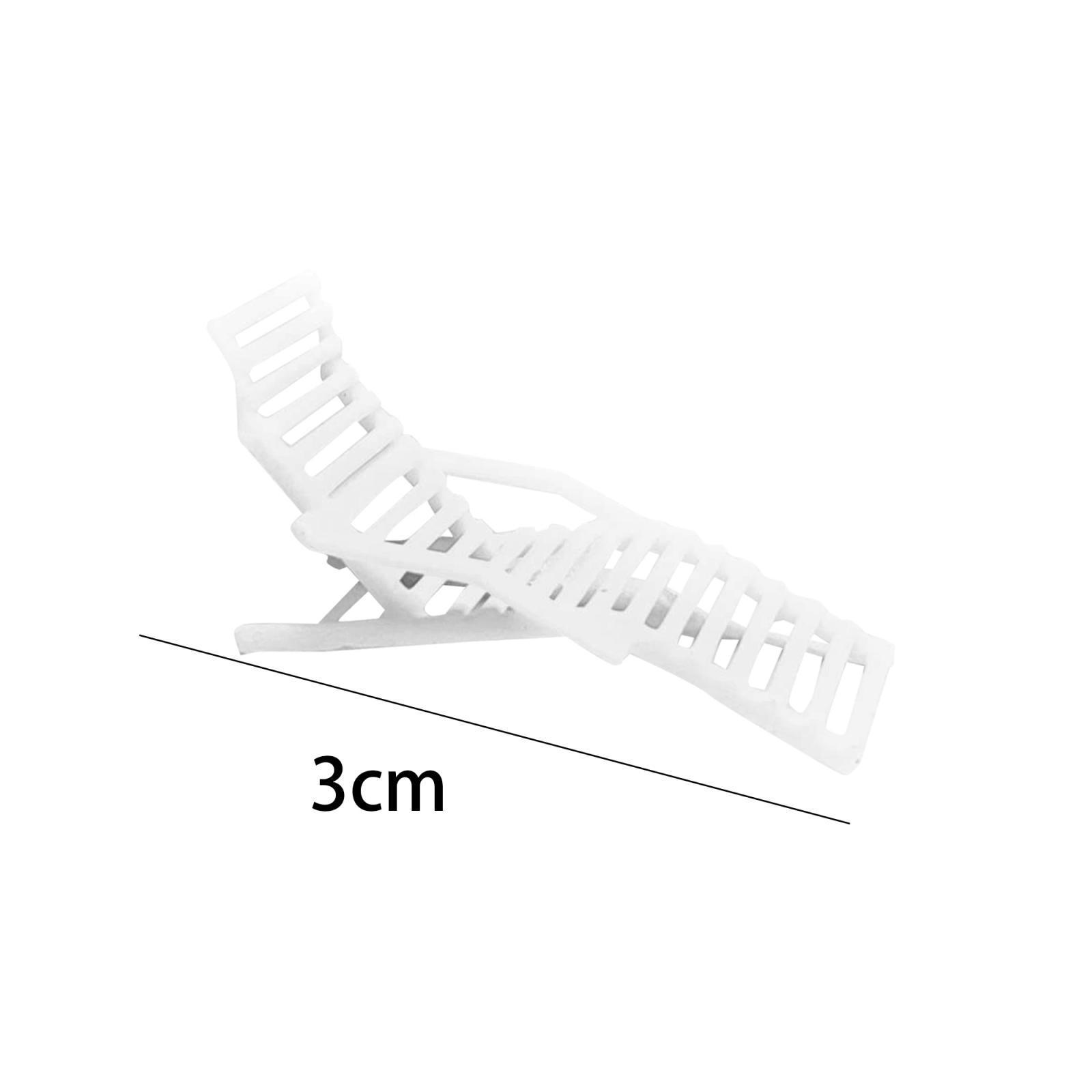 1:64 Scale Beach Chair Model for Model Train Fairy Garden Collections Building Kit Layout