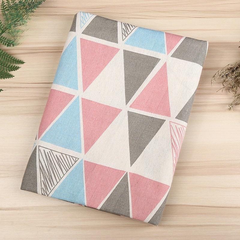 Vải Bố Thô Canvas Hoạ Tiết Hình Học Trang Trí Decor May Rèm Màn Cửa, Rèm Dán Nhà Bếp, Phông Chụp