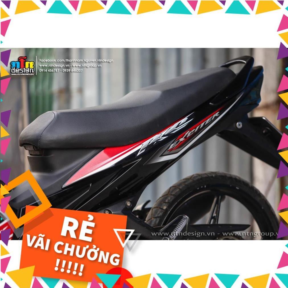 Tem Rời Exciter 2009 Mẫu Đen Đỏ Trắng Chữ RC
