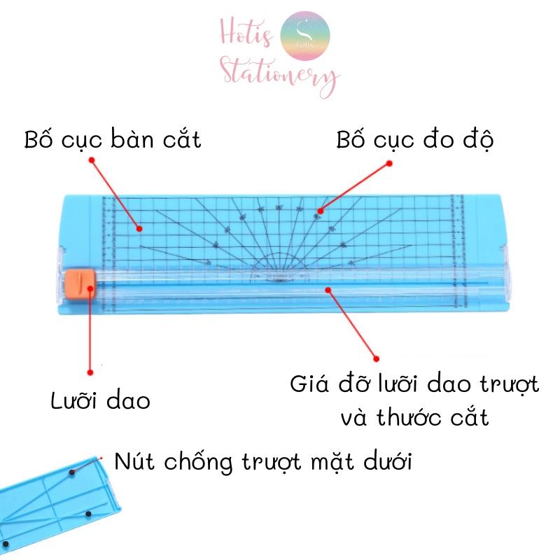 Bàn cắt giấy A4 (MS810) làm thủ công DIY - Tặng kèm 5 lưỡi dao thay thế