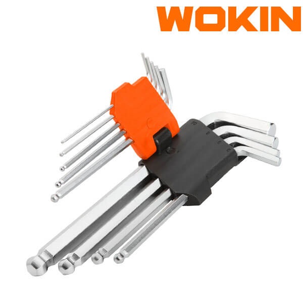 Bộ lục giác dài đầu bi 9 chi tiết WOKIN 207609