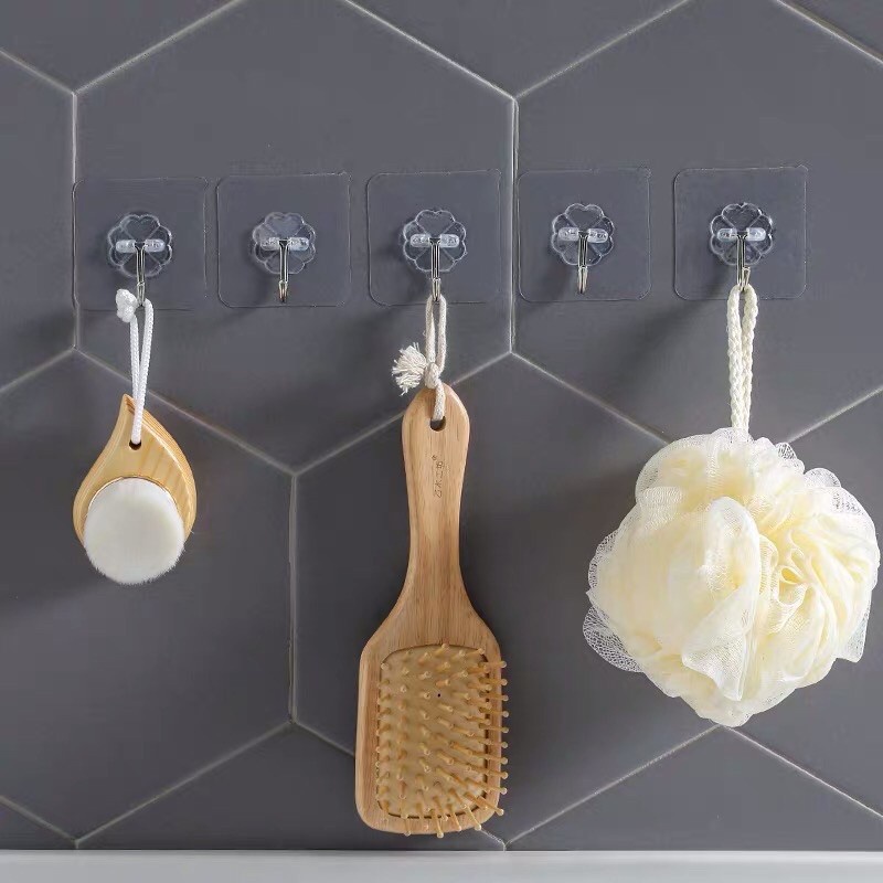 Móc Dán Tường Chịu Lực , Móc Dán Tường Siêu Dính Trên Gạch Men, Kính