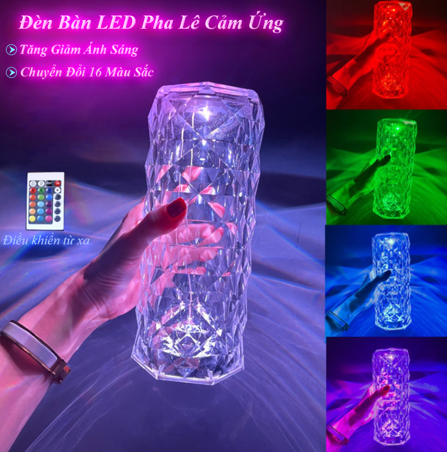 ĐÈN BÀN PHA LÊ CẢM ỨNG CỰC ĐẸP CƠ REMORE - HT