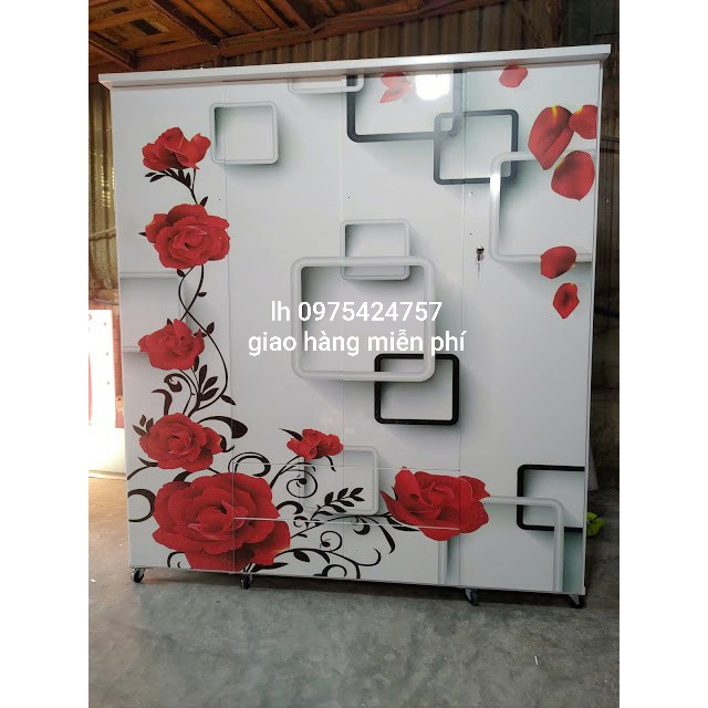Tủ nhựa đài loan 4 cánh in 3D