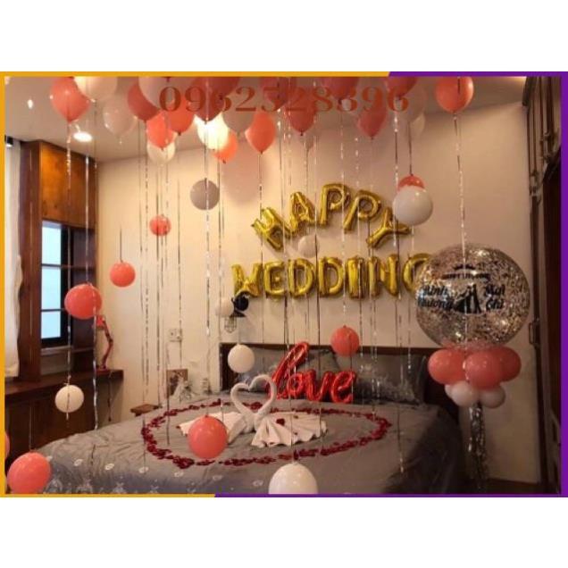 Set Trang Trí Phòng Cưới Tong Đỏ Trắng