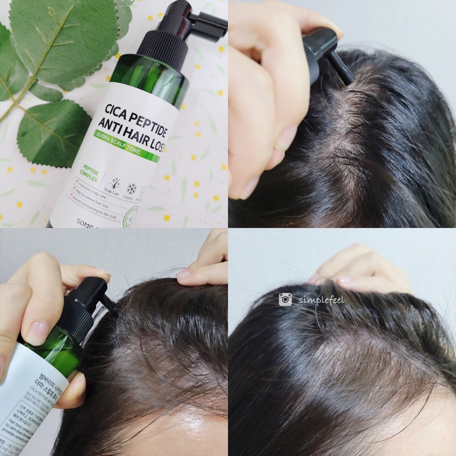 Xịt Dưỡng Ngăn Tóc Gãy Rụng Some By Mi Cica Peptide Anti Hair Loss Derma Scalp Tonic 150ml