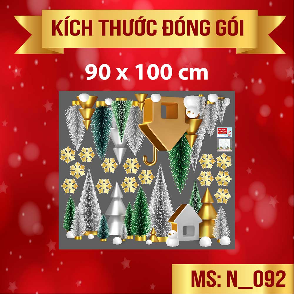 Combo số 43 thành phố noel sắc vàng