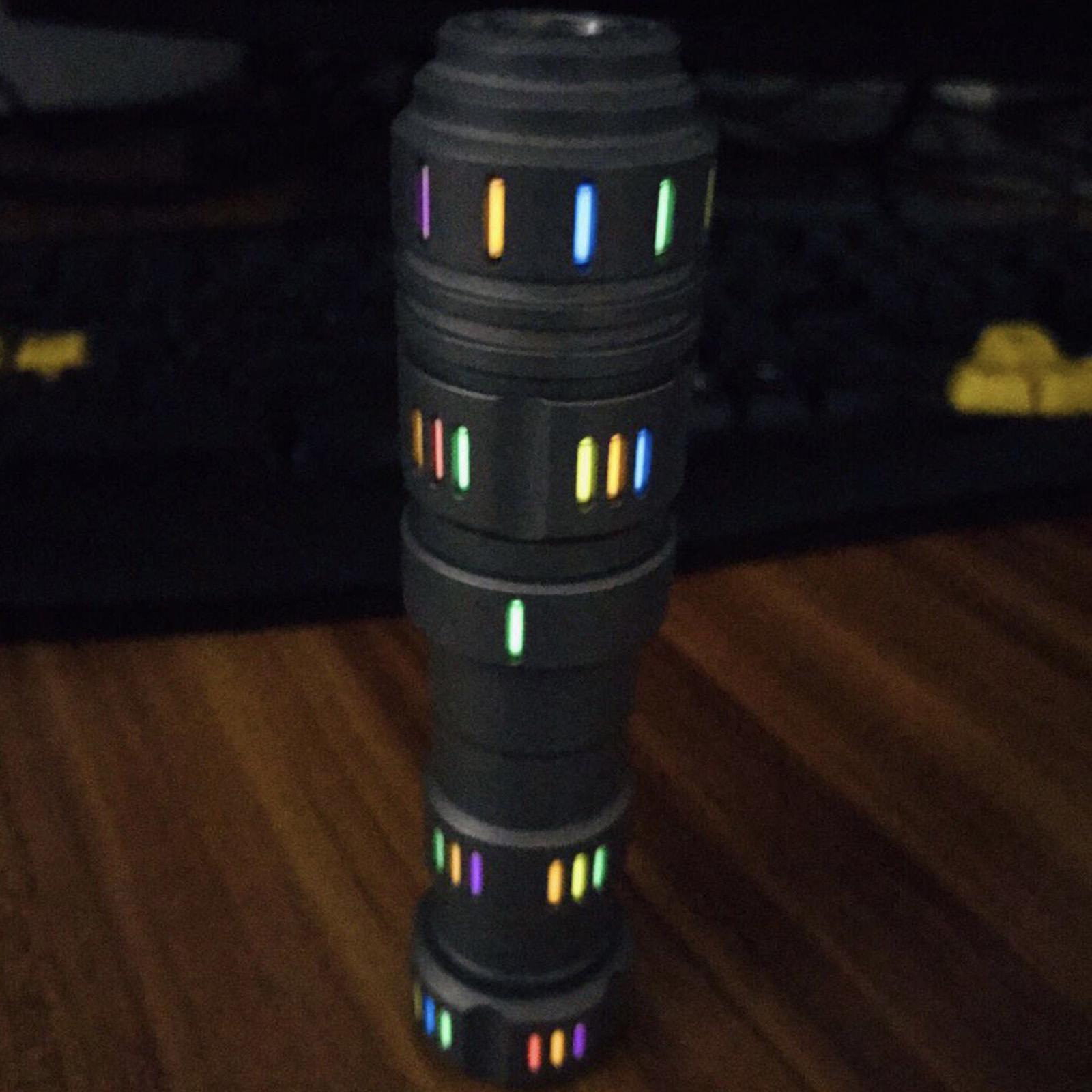Glass Luminous Tube Self Glow in The Dark Substitute for Tritium Tube for Keychain