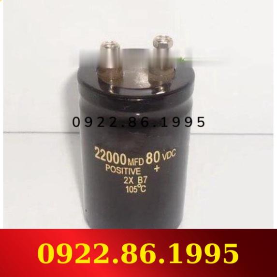 Tụ Điện Phân 80v22000uf 22000Uf 80V 50X80Mm hàng mới về
