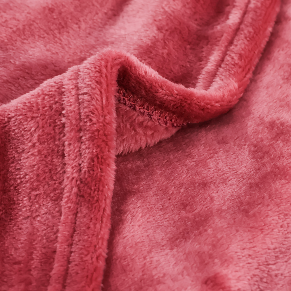 Mền tuyết NIN - màu Ruby Wine 1m3x2m, 1m6x2m 100% Microfiber, chăn hè cao cấp, chăn lông tuyết nhung kiểu dáng Hàn Quốc