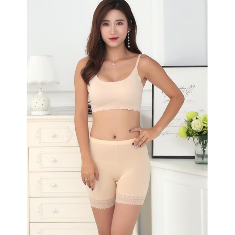 Siêu đẹp - Quần mặc váy pha ren siêu mềm co giãn hàng loại 1 - FREESIZE_ảnh thật