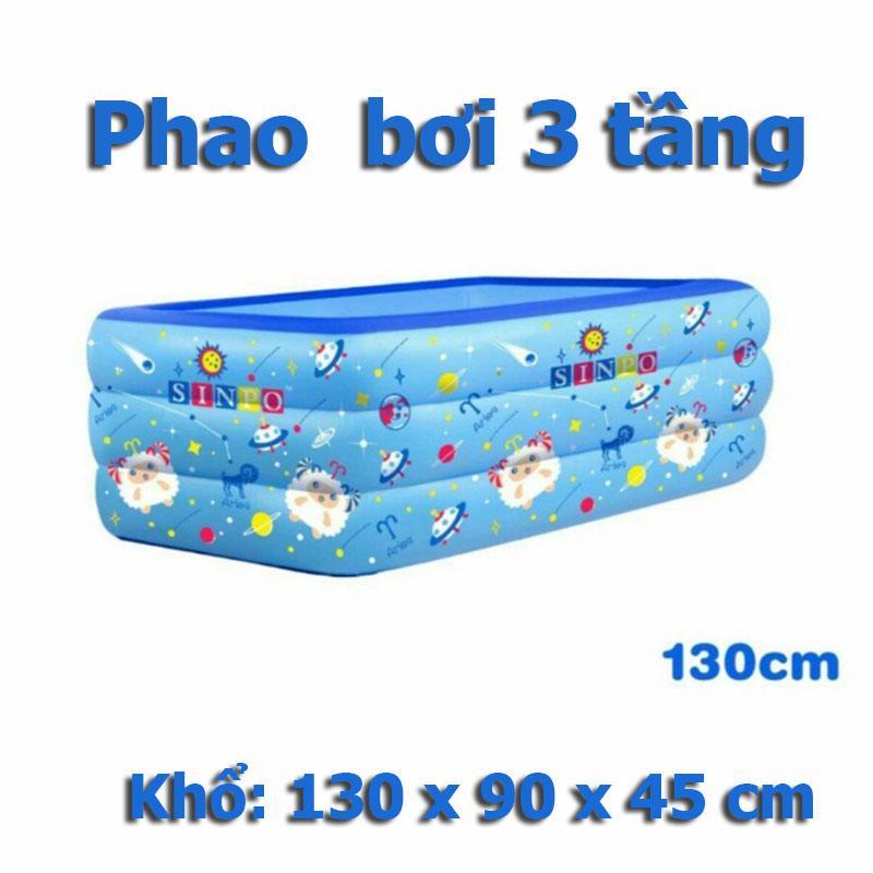 Bể bơi phao trẻ em Cao Cấp 3 tầng 1m3 - Giúp bé thỏa thích vui chơi