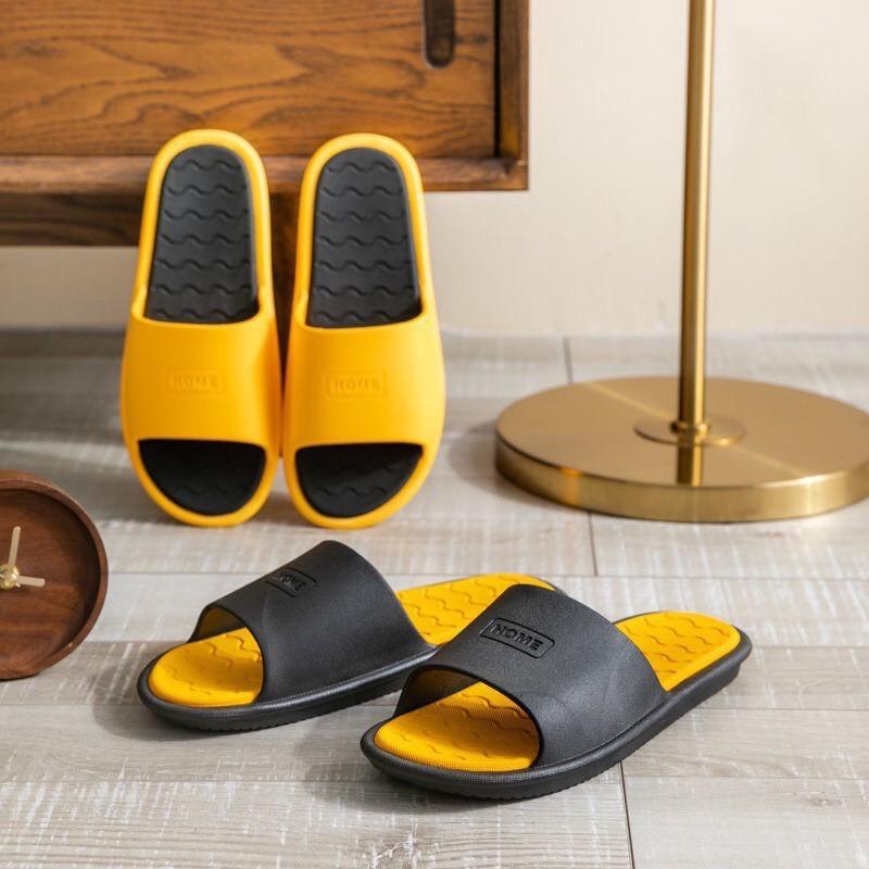 Dép đi trong nhà Unisex 2 mầu, cao su chống trợt, siêu êm FOR HOME - Thời Trang PKT