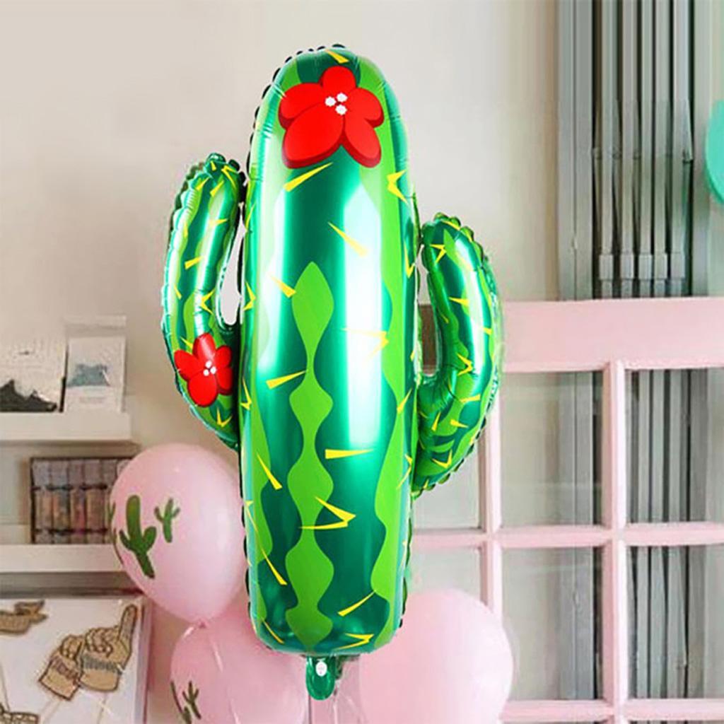6X 5 Pieces Cactus Aluminium Foil Balloon Baby Shower Kid Birthday Party Decor