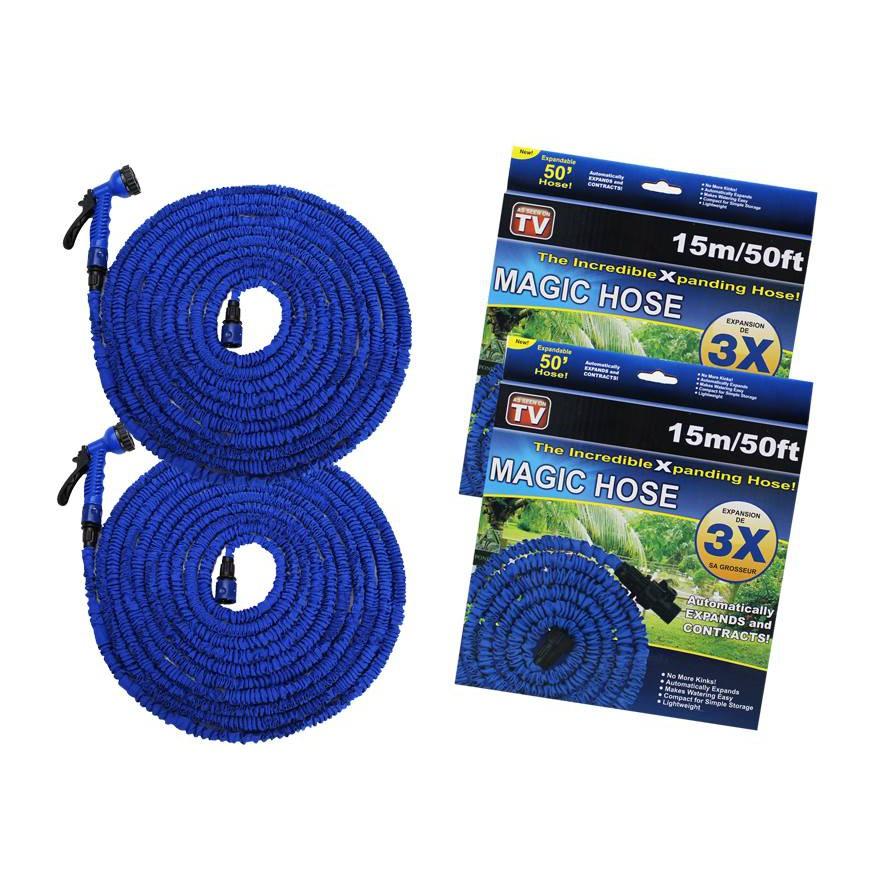 VÒI KÈM DÂY ống nước 30m, vòi tưới cây Phun nước Magic Hose giãn nở 30m
