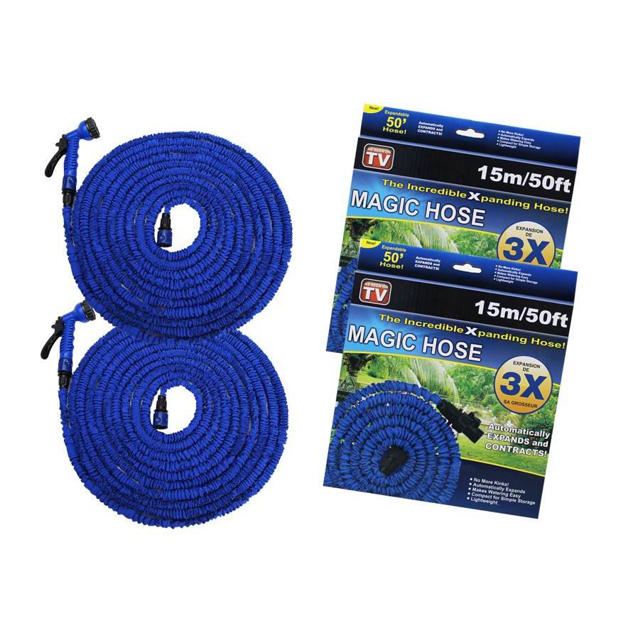 VÒI KÈM DÂY ống nước 30m, vòi tưới cây Phun nước Magic Hose giãn nở 30m