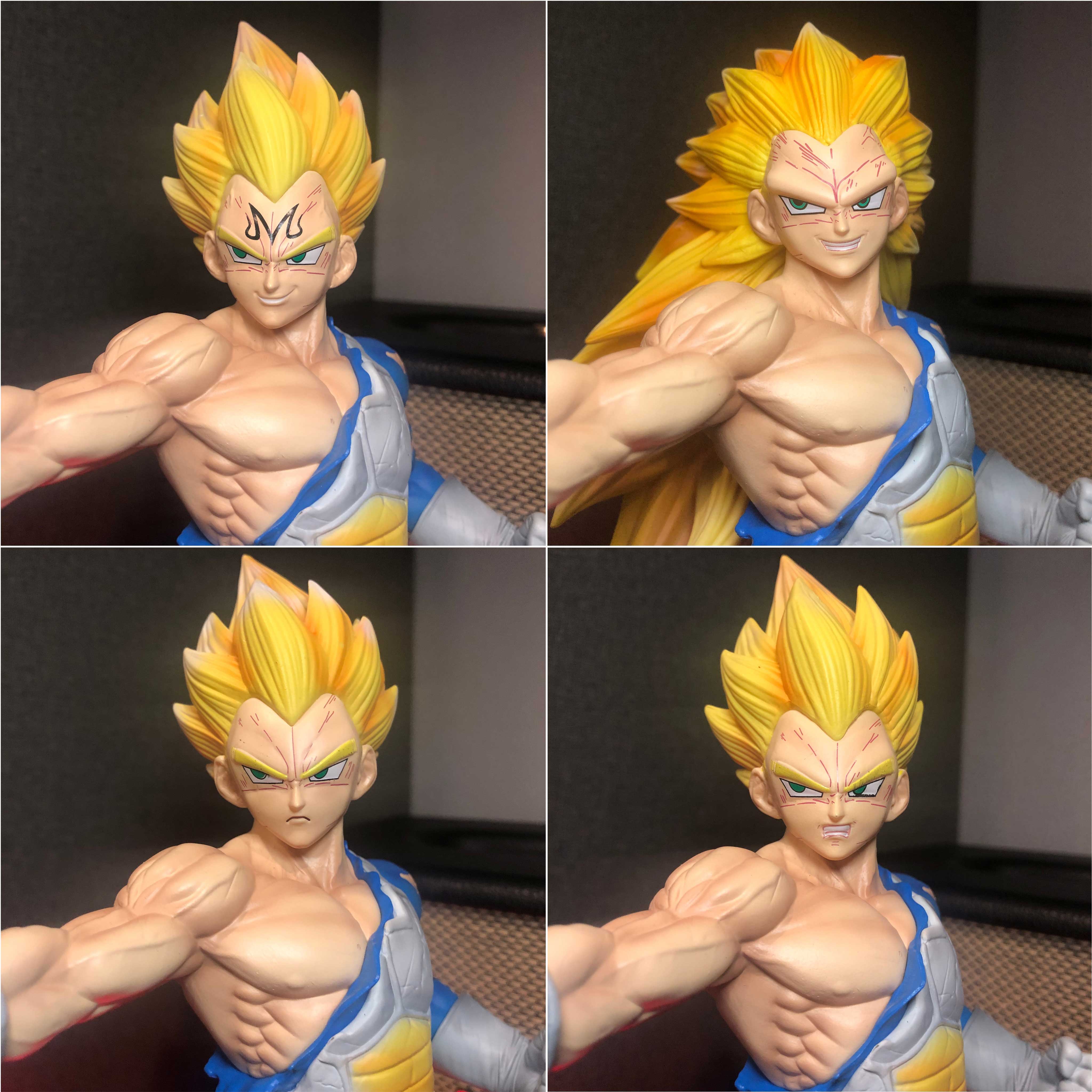 Mô hình Vegeta kèm 8 đầu 29 cm có LED - Dragon Ball