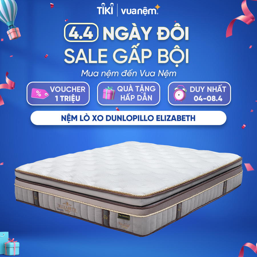 Nệm lò xo túi cao cấp Dunlopillo Elizabeth mềm mại, thoải mái tối ưu - Hệ thống viền quanh 4 góc giúp nệm không xẹp lún