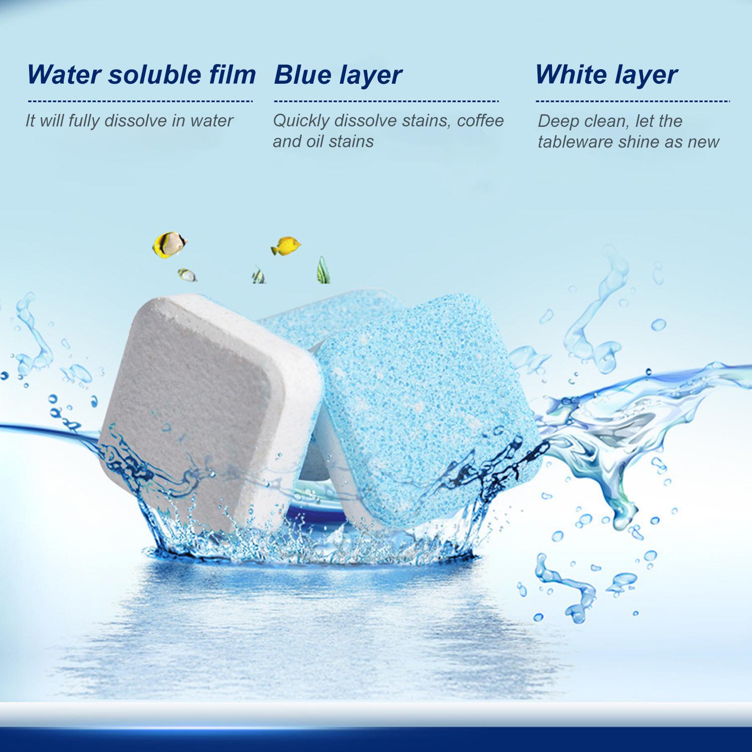 Bộ 30 Viên nén sủi bọt làm sạch máy rửa bát