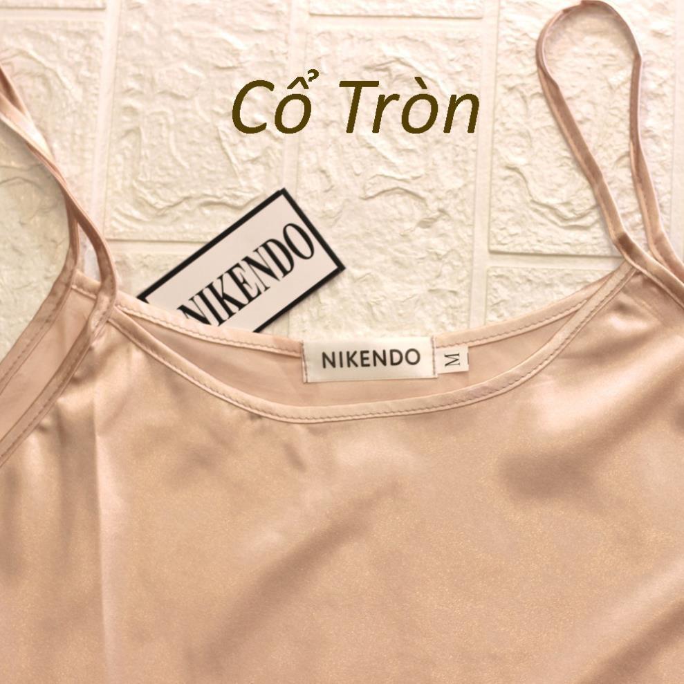 Váy Ngủ 2 Dây Lụa Satin Cao Cấp, Đầm Ngủ Dễ Thương - *