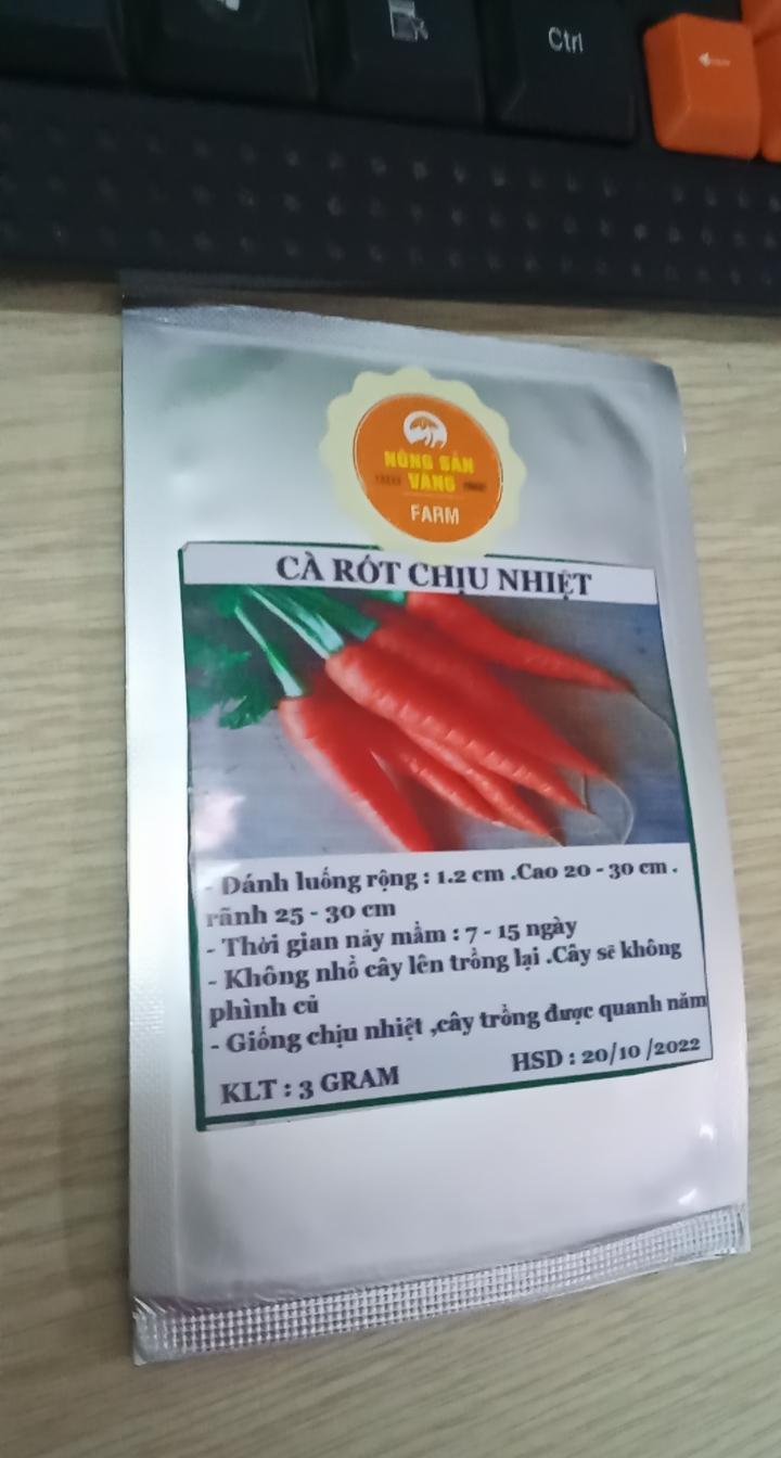 Hạt giống Cà Rốt Thường F1 - Nông Sản Vàng