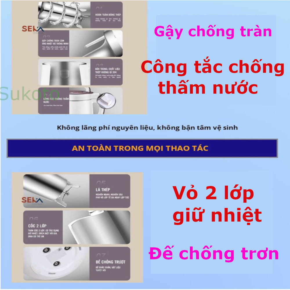 Máy làm sữa hạt cao cấp 1.8L-Món quà dinh dưỡng cho cả gia đình.