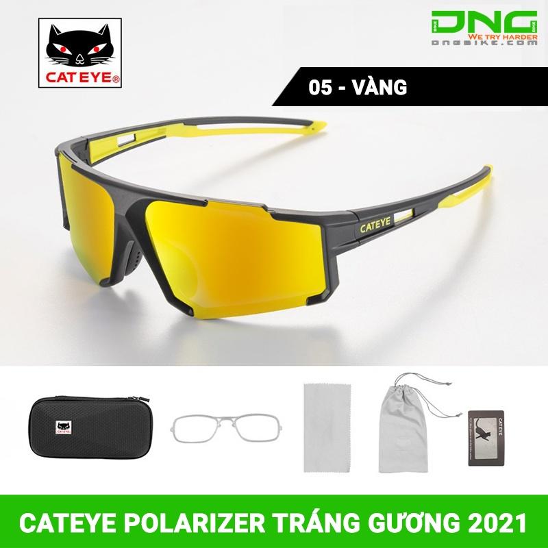 Kính xe đạp thể thao CATEYE POLARIZER tráng gương 2021