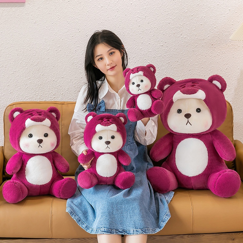 Gấu Bông Gấu Lena Cosplay Gấu Dâu Losto Dễ Thương Siêu Hot (20cm---&gt;50cm) Hàng Xịn Cao Cấp Loại 1, An Toàn Cho Trẻ Nhỏ - 30cm
