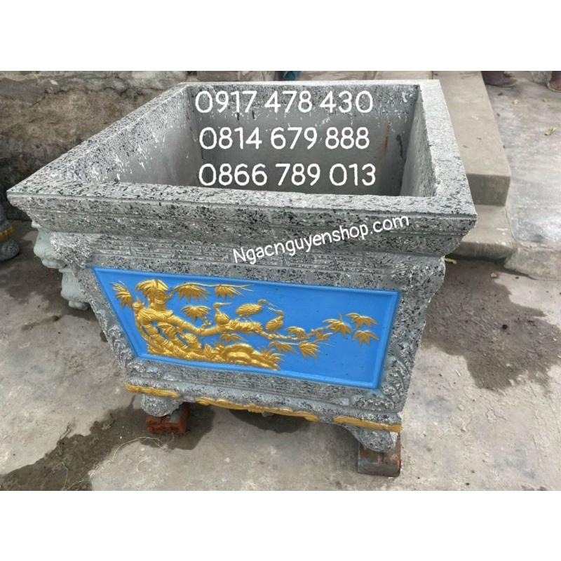 Khuôn đúc chậu cảnh vuông rộng 70 cm cao 65 cm