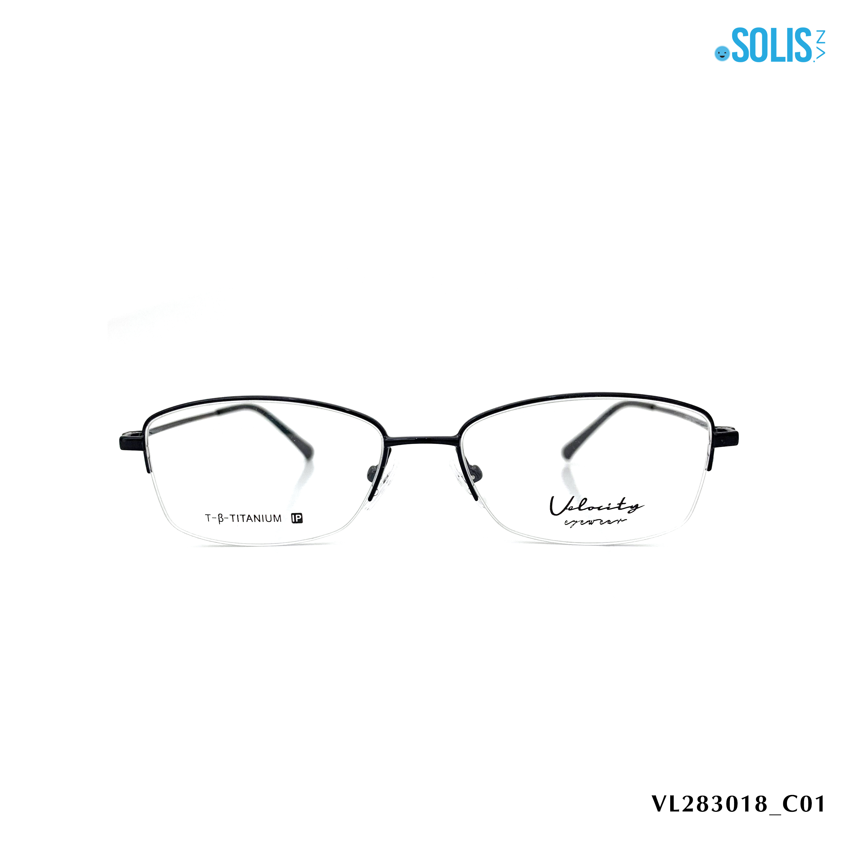 Gọng kính kim loại hiệu Velocity VL283018 KÍCH THƯỚC 52-16-142