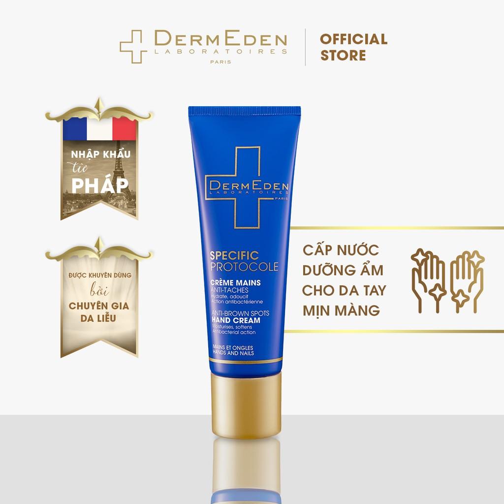 Kem dưỡng da tay làm mềm da và mờ đốm nâu DERMEDEN ANTI-BROWN SPOTS HAND CREAM Niacinamide 5%+ HA 1% 50ml