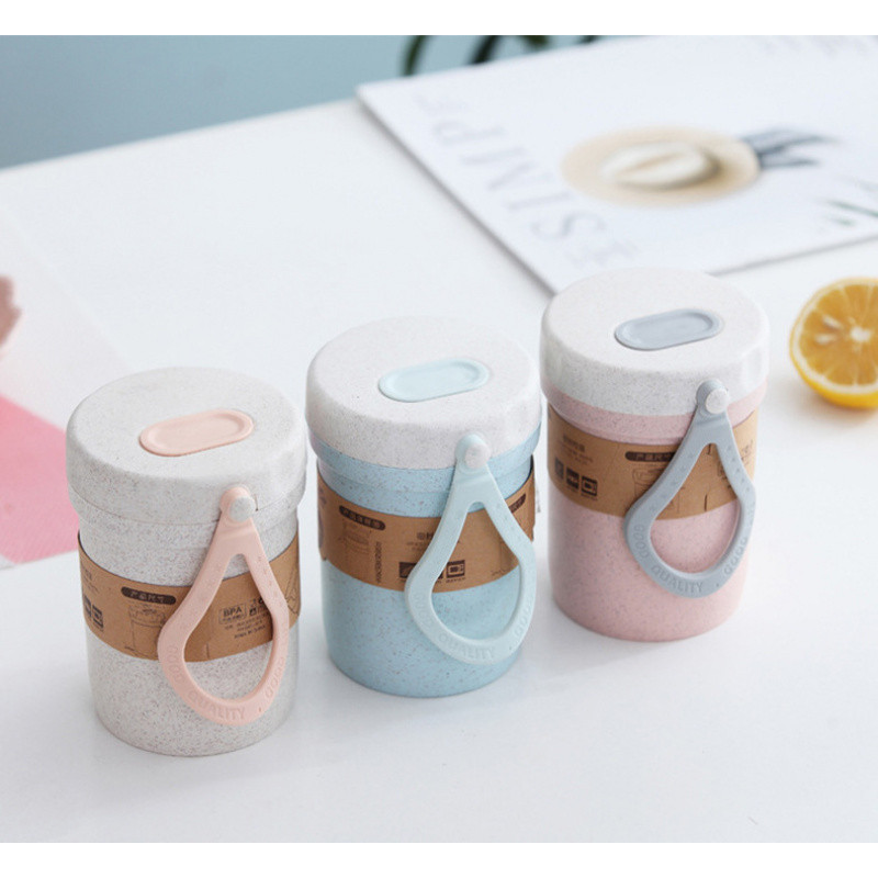 Cốc Ăn sữa chua yến mạchg Lúa Mạch Cup kèm Muỗng