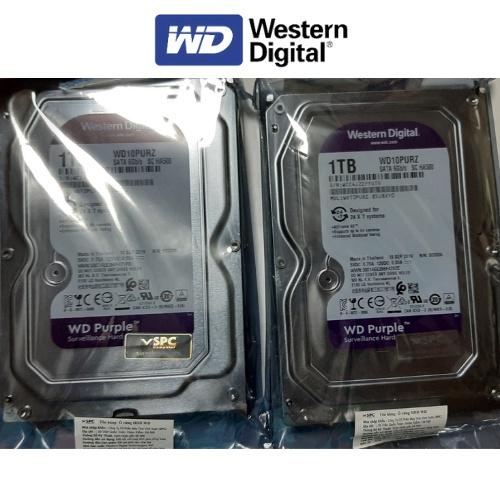 Ổ cứng HDD 1TB WD Purple WD10PURZ, Ổ cứng chuyên dụng dùng cho đầu ghi hình camera. Bảo hành 24 tháng