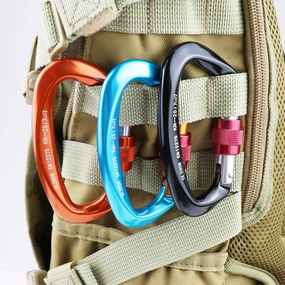 Thiết Bị Leo Núi Leo Núi Khóa Vít Carabiner 25KN
