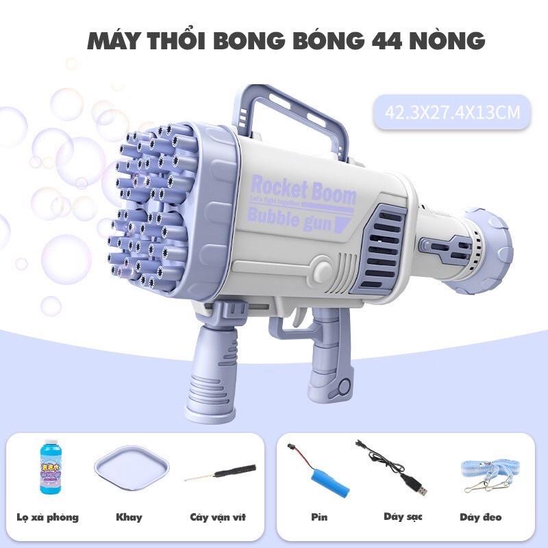 Súng bắn bong bóng 44 nòng, súng siêu cấp loại to nhất dùng pin sạc cực chất cho bé
