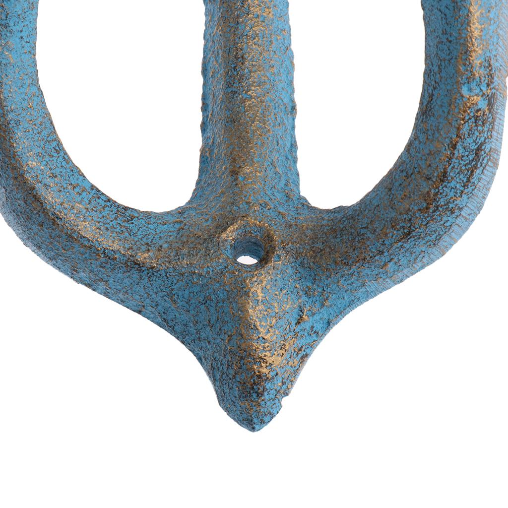 2Pcs Metal Anchor Hooks Wall Door Mounted Clothes Towel Hat Key Hanger