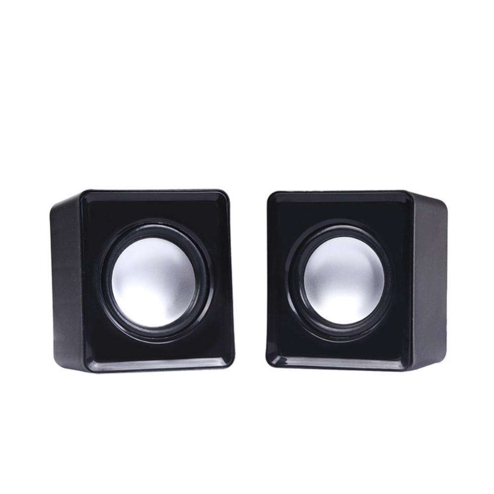 Loa máy tính mini USB có dây loa nhỏ âm thanh nổi tiếng âm thanh âm thanh di động cho máy tính xách tay máy tính xách tay máy tính để máy tính để máy tính xách tay máy tính xách tay: màu trắng