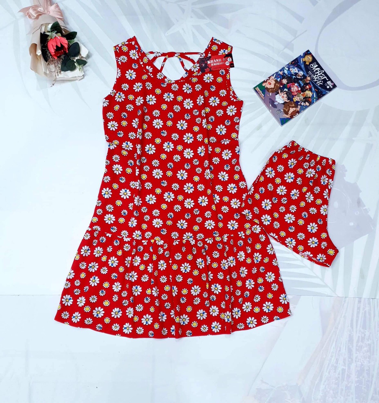 [40-70kg] Đầm Nữ Mặc Nhà, Đầm Tole (Lanh) 2 Da Bigsize Kèm Quần Đùi Mặc Trong, Có Túi Sâu 2 Bên, Màu 17