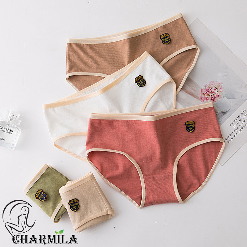 Quần lót nữ Charmila cotton nhiều màu dễ thương siêu co giãn mã QL16