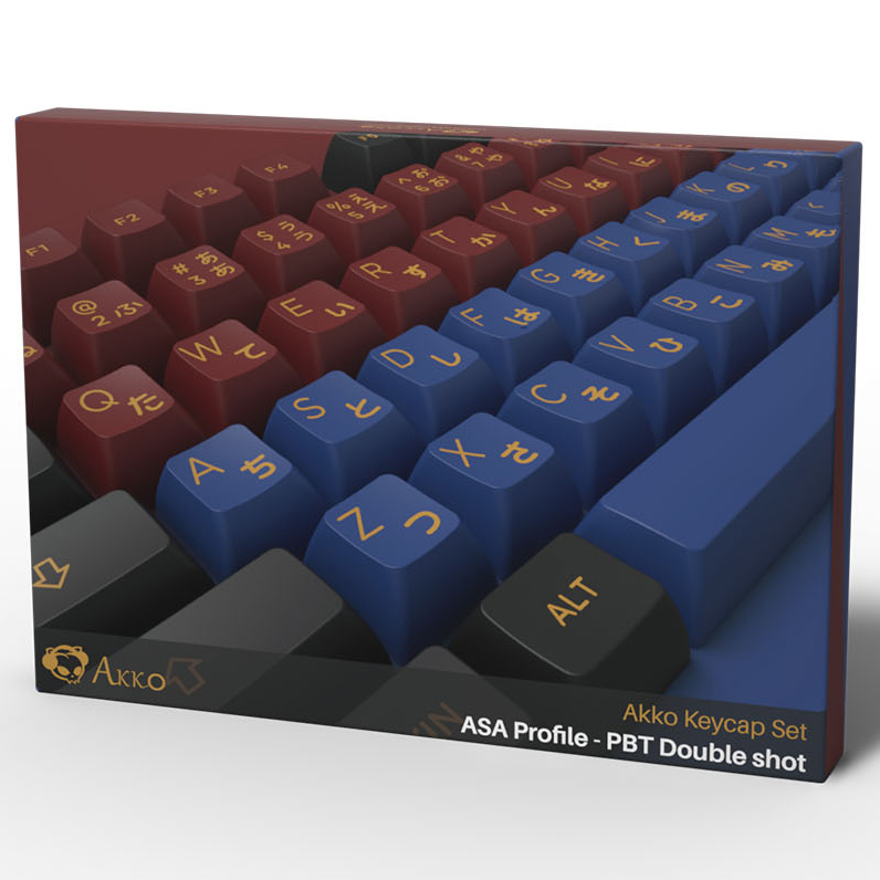 Nút Bàn Phím Cơ AKKO Keycap Set - Red &amp; Blue Samurai (ASA Profile) - Hàng Chính Hãng