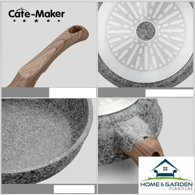 Chảo Chống Dính Granite Cate-Maker Cao Cấp ITALY - Home and Garden