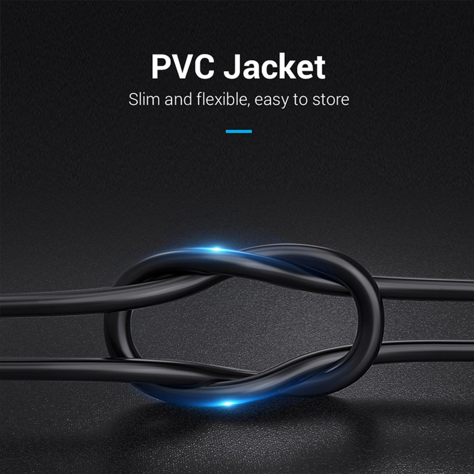 -D to VGA Adapter 1080P @60Hz Video Cable for Computer PC Monitor 1m