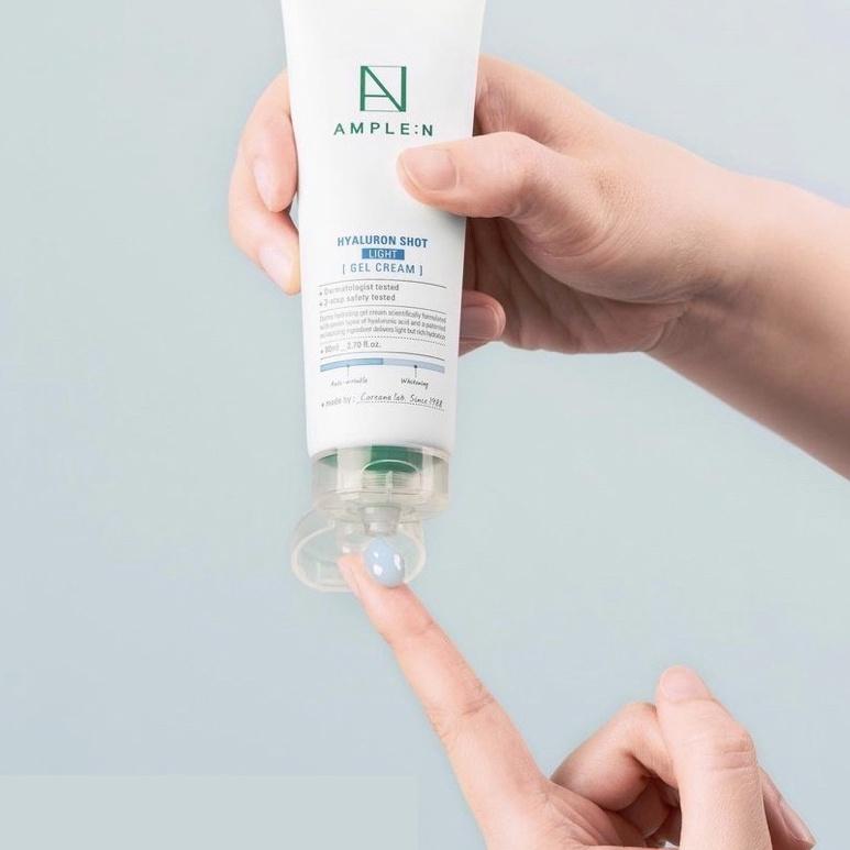 Gel dưỡng ẩm AMPLE:N Hyaluron Shot Light Gel Cream 80ml