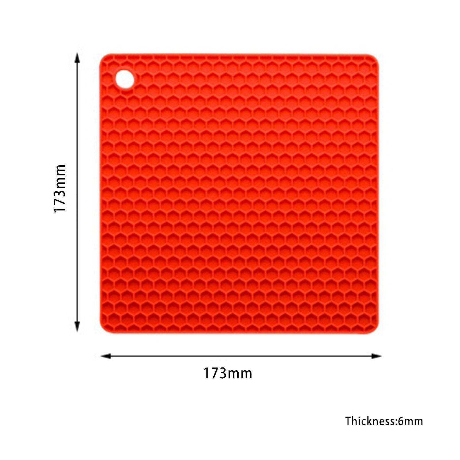 Silicone Pot Mat Heat Resistant Potholders Non Slip Trivet Pad for Cooking