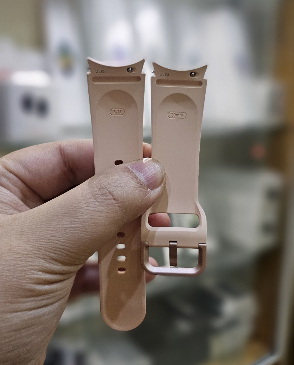 Dây Đeo Silicone Đồng Hồ Samsung Watch 4 Watch 5 - Hàng Chính Hãng - Hồng - 20Mm - Sm