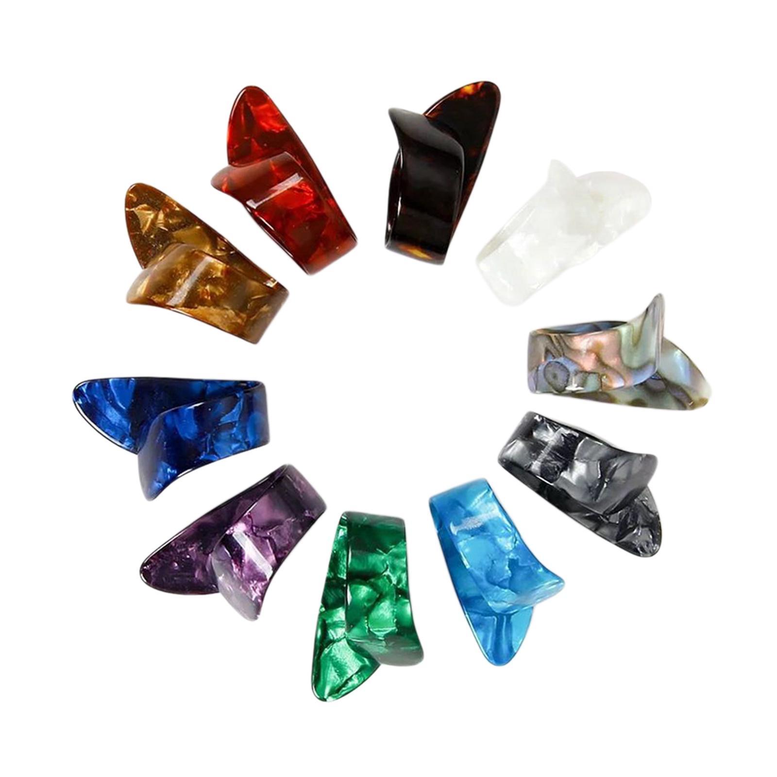 10Pcs Guitar Thumb Finger Picks for Banjo String Instrument Accessories