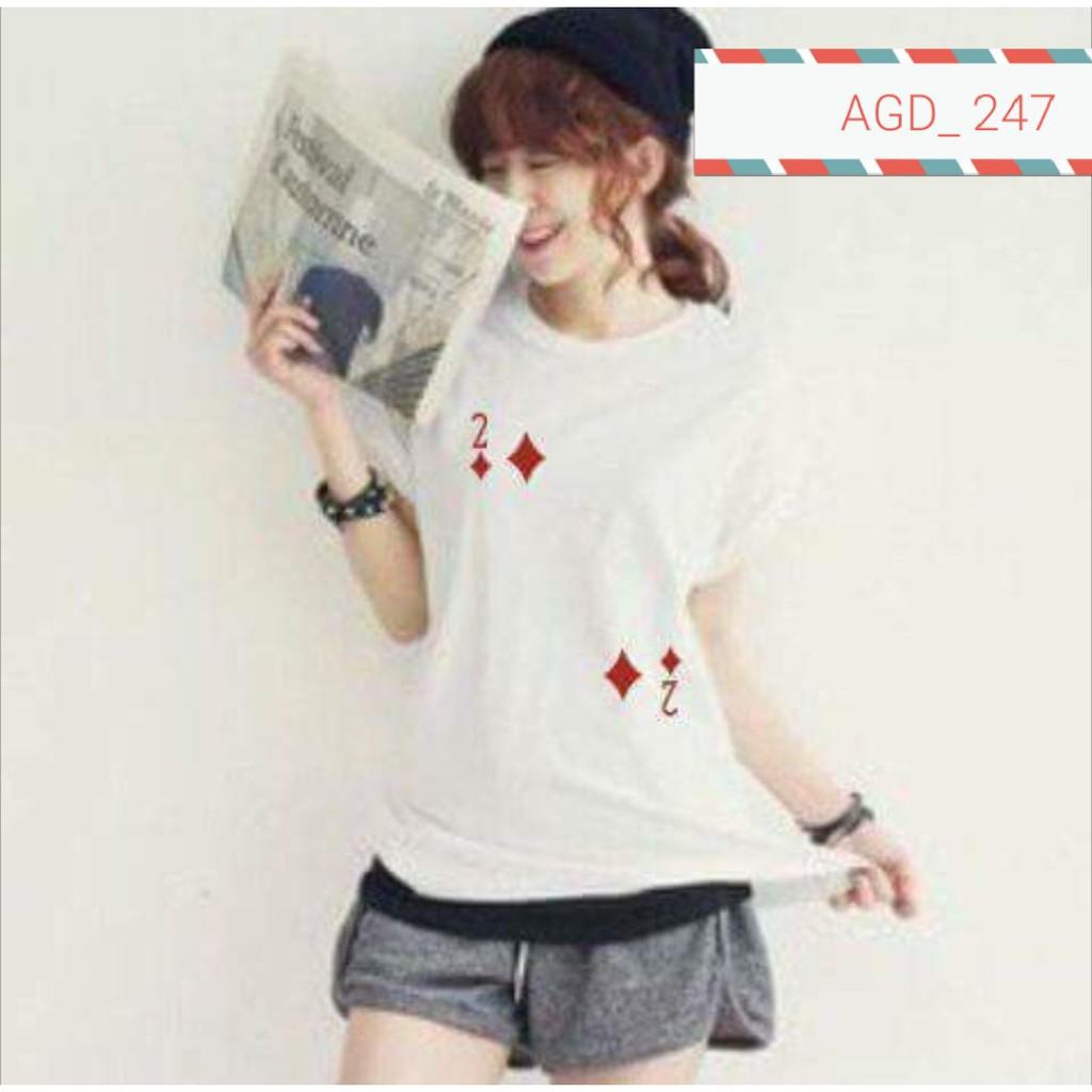Áo thun mẫu bộ bài - MÃ AGD 247