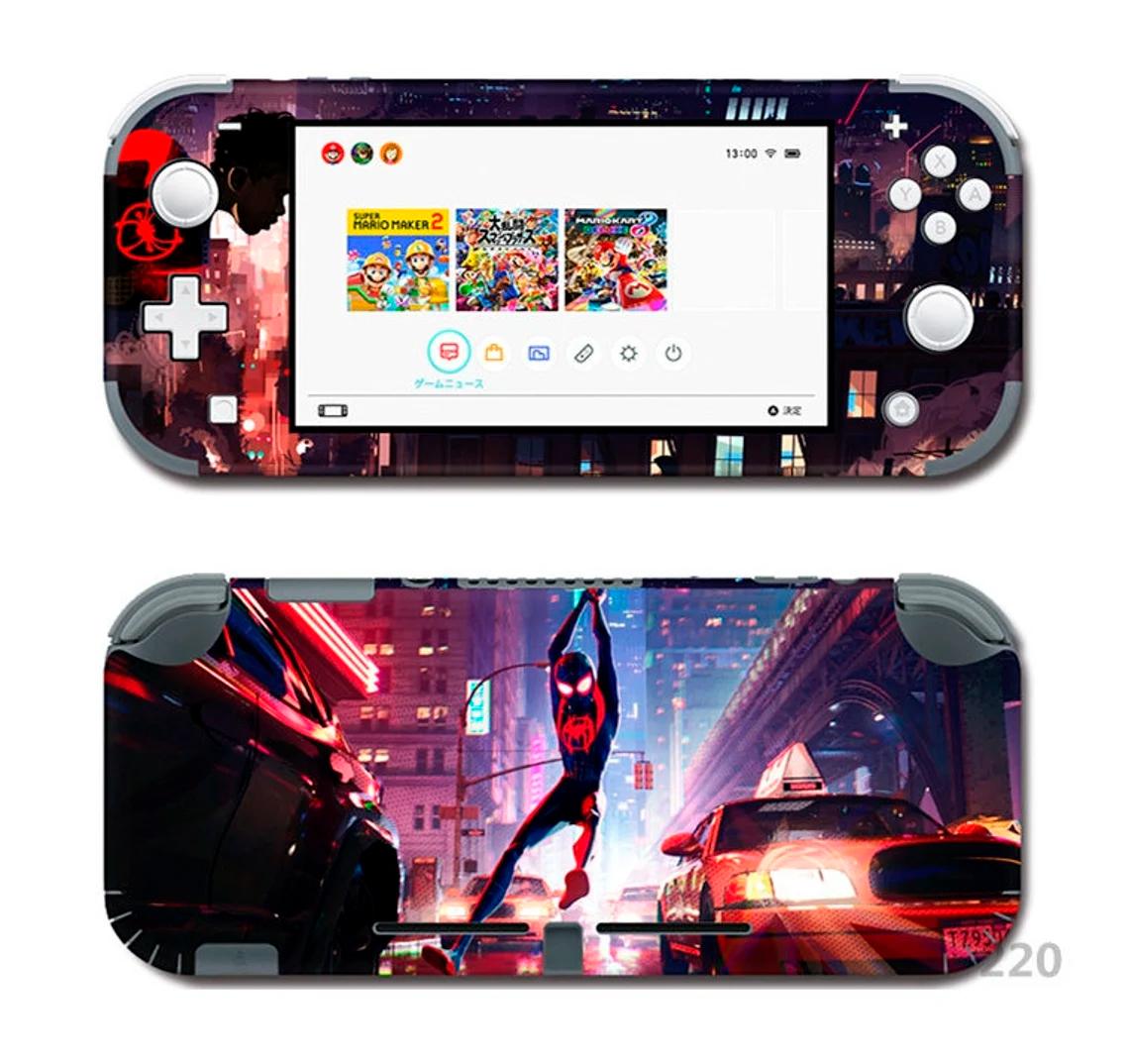 Skin decal dán Nintendo Switch Lite mẫu người nhện (dễ dán, đã cắt sẵn)