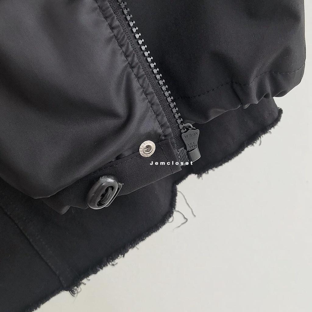 Áo Khoác Jacket Nữ Áo Khoác Ngoài Tipo Form Rộng Có 2 Lớp Dày Dặn Phong Cách Ulzzang Hàn Quốc Trẻ Trung - 10165