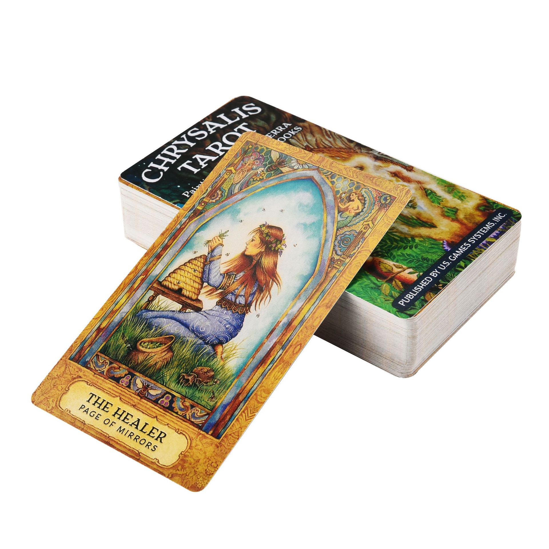 Combo Bộ Bài Bói Chrysalis Tarot Cao Cấp và Khăn Trải Bàn Tarot